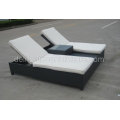 Double Folding Sun Lounger Chairs Bed With Table